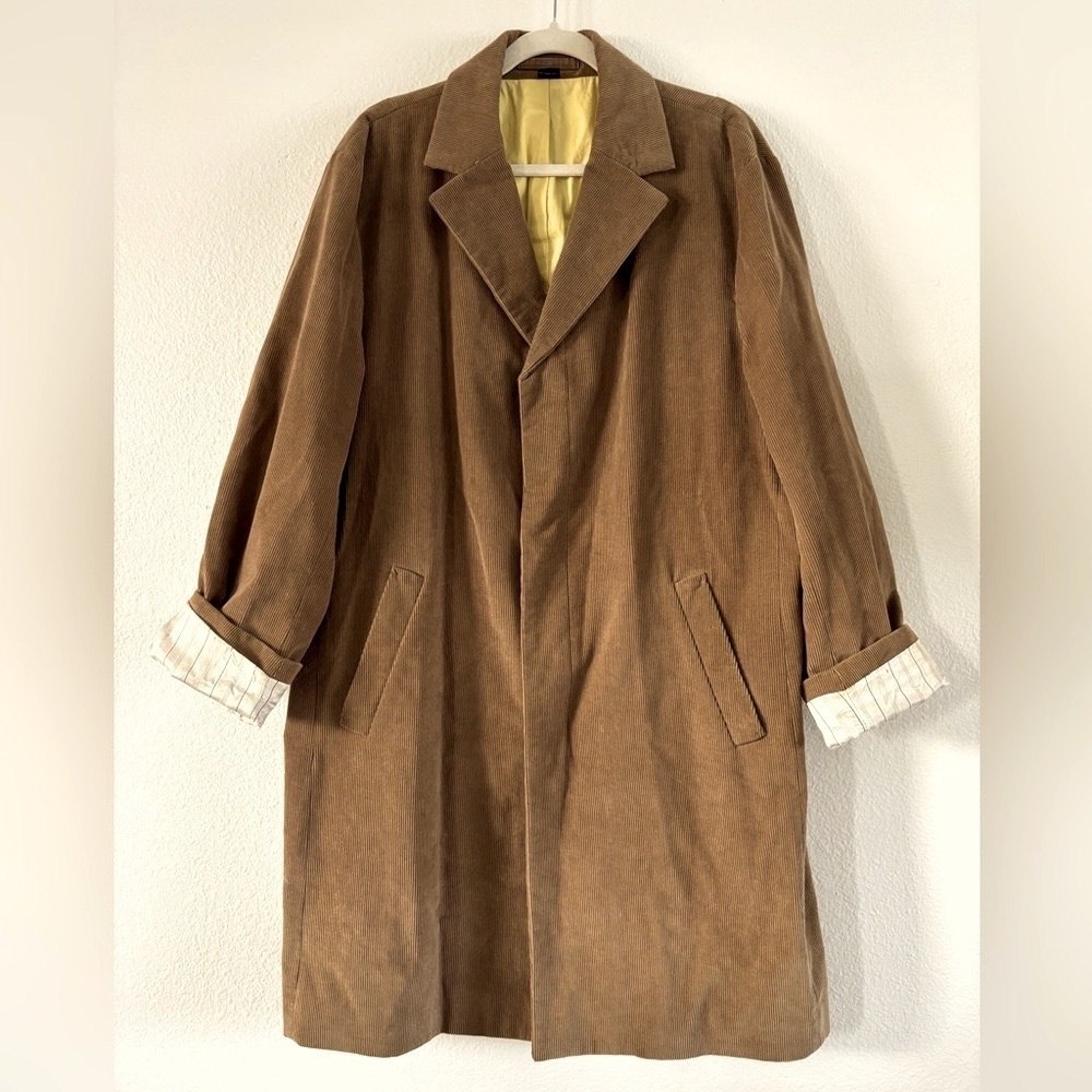 Classic Brown Men's Overcoat